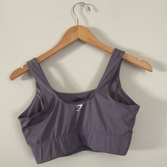 Gymshark Longline Sports Bra in Fog Purple - Picture 3 of 4